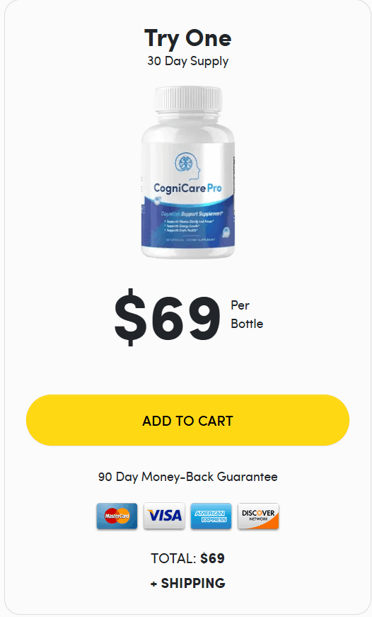 CogniCare Pro 1 $59/bottle